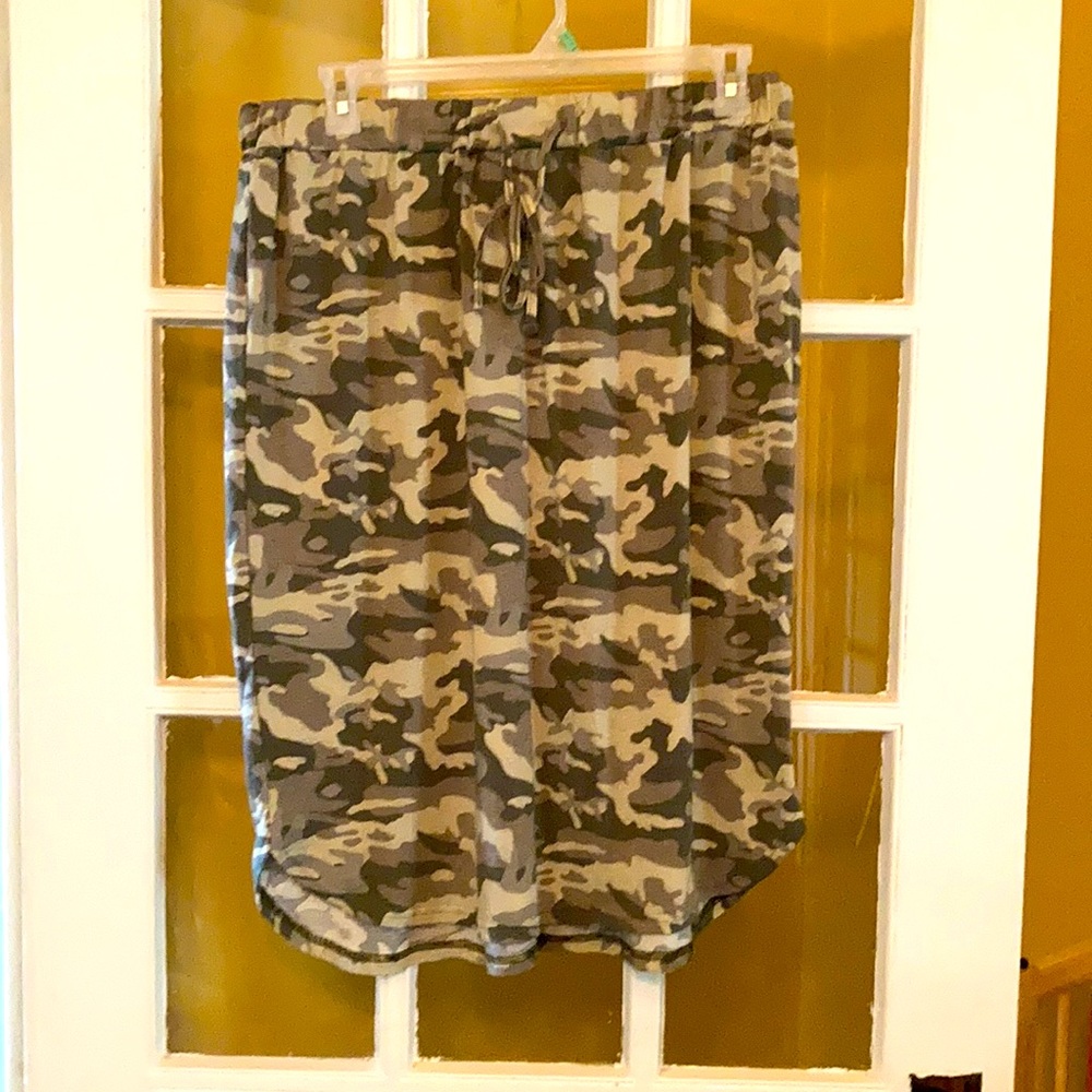 Camo Print Skirt